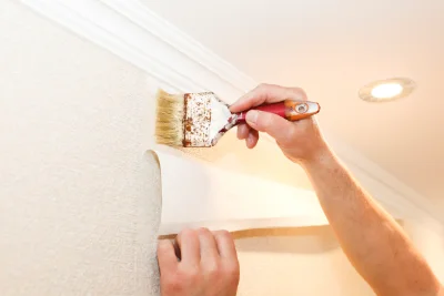 Pose de papier peint à la Horgne — revêtements muraux et toiles de verre